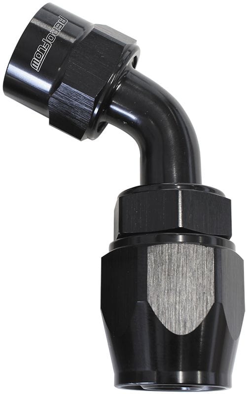 Aeroflow Performance Black Finish. Suits Kryptalon® Series Hose Aeroflow Kryptalon® Series Lightweight One Piece Swivel 60° Hose End -4AN AF7028-04 SR