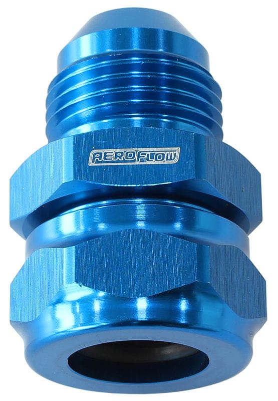 Aeroflow Performance Blue Finish Aeroflow 3/8" Barb to -8AN Adapter AF741-08-06 SR