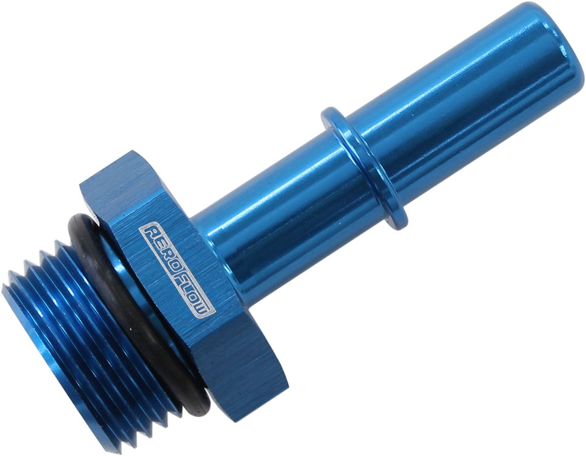 Aeroflow Performance Blue Finish Aeroflow 3/8" Push On EFI to -8 ORB Male Fitting AF811-08-06 SR