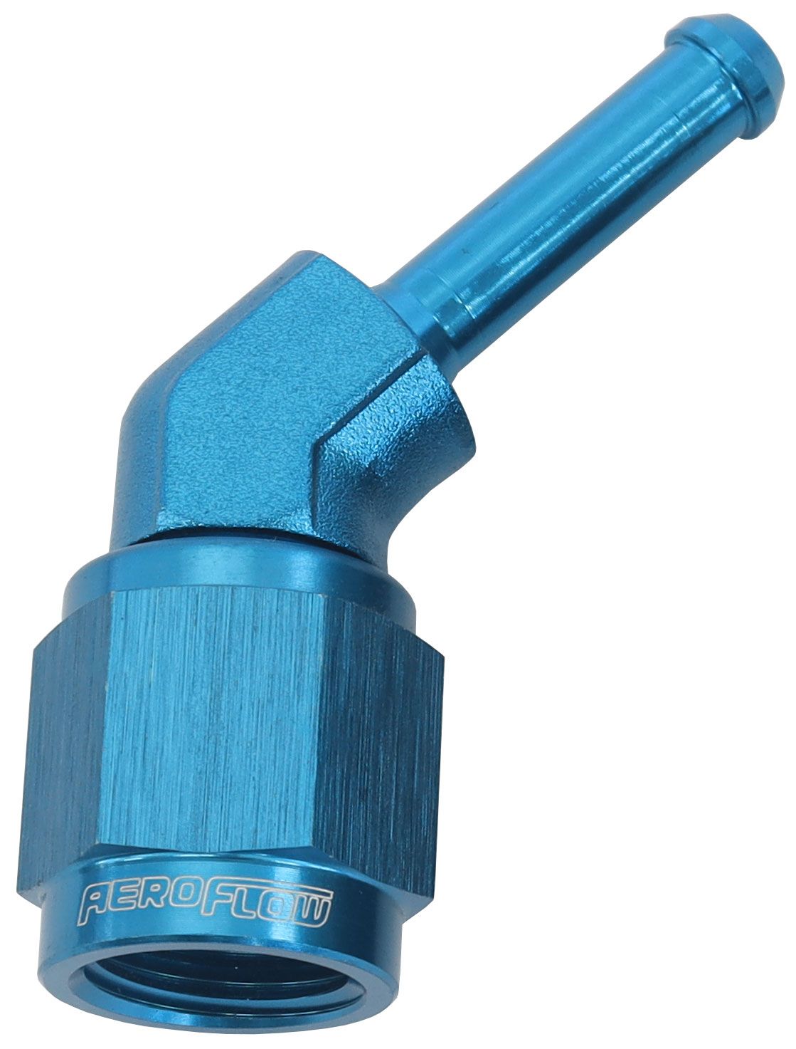 Aeroflow Performance Blue Finish Aeroflow 45° Hose Barb 3/16" to -4AN AF412-04 SR
