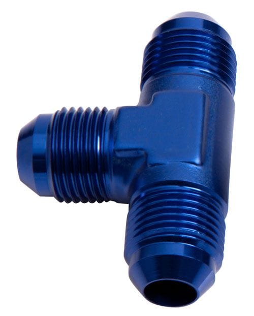 Aeroflow Performance Blue Finish Aeroflow Flare AN Tee -6AN AF824-06 SR