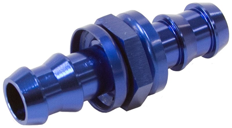 Aeroflow Performance Blue Finish Aeroflow Male to Male Barb Push Lock Adapter 8mm (5/16") AF410-05 SR