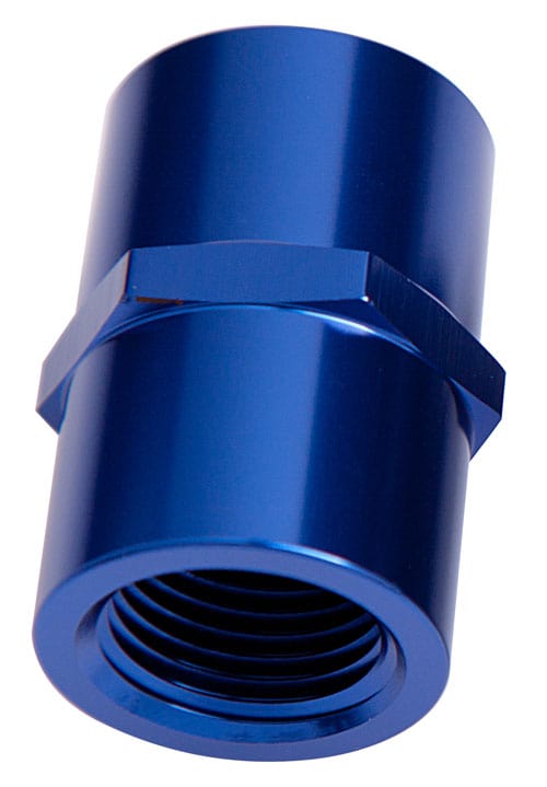 Aeroflow Performance Blue Finish Aeroflow NPT Female Coupler 1/4" AF910-04 SR