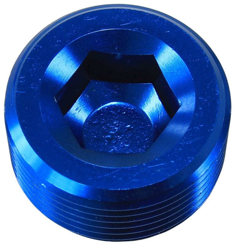 Aeroflow Performance Blue Finish Aeroflow NPT Plug 1/2" AF932-08 SR