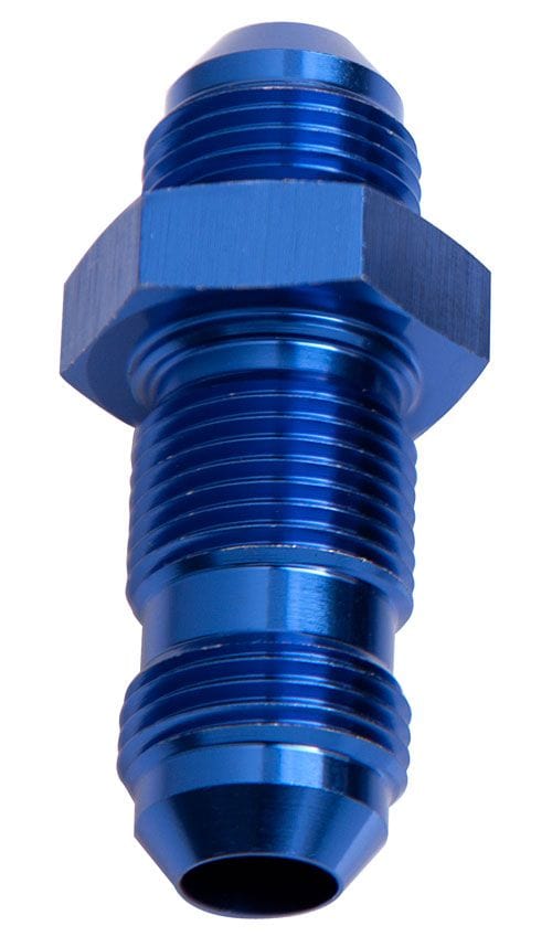 Aeroflow Performance Blue Finish Aeroflow Straight AN Bulkhead -6AN AF832-06 SR