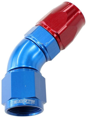 Aeroflow 570 Series PTFE 45° Hose End -4AN AF572-04D
