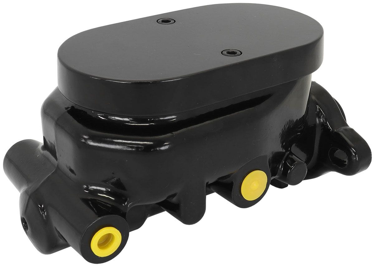 Aeroflow Performance Cast Aluminium with Smooth Top Lid Aeroflow GM Brake Master Cylinder 1-1/8" Bore Black Finish AF300-151BLK SR