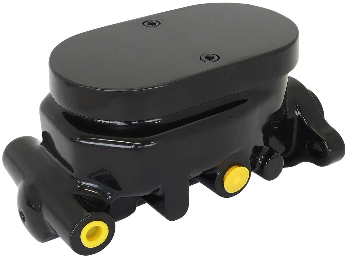 Aeroflow Performance Cast Aluminium with Smooth Top Lid Aeroflow GM Brake Master Cylinder 1" Bore Black Finish AF300-150BLK SR