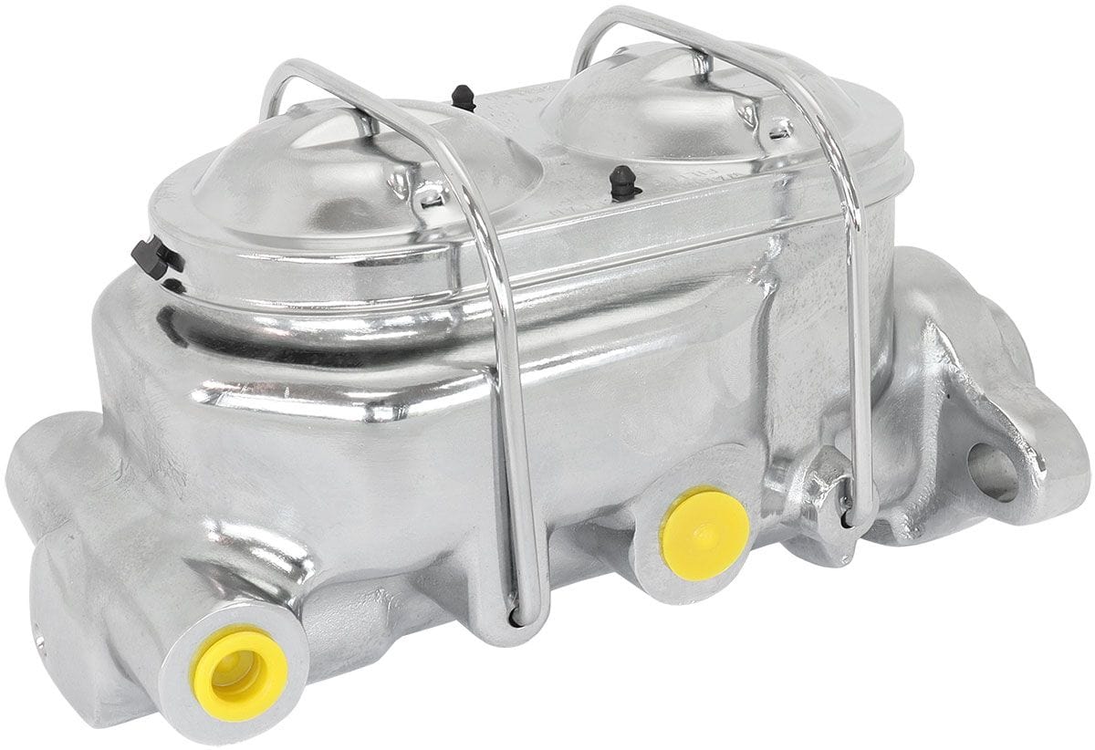 Aeroflow Performance Cast Iron with Dual Bowl s Aeroflow GM Brake Master Cylinder 1-1/8" Bore Chrome Finish AF300-155 SR