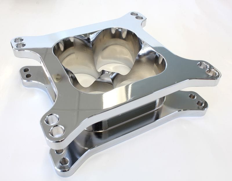 Aeroflow Performance Chrome Finish. Suit 4150 Style Flange Aeroflow 2" Tapered High Velocity Carburettor Spacer AF64-2071C SR