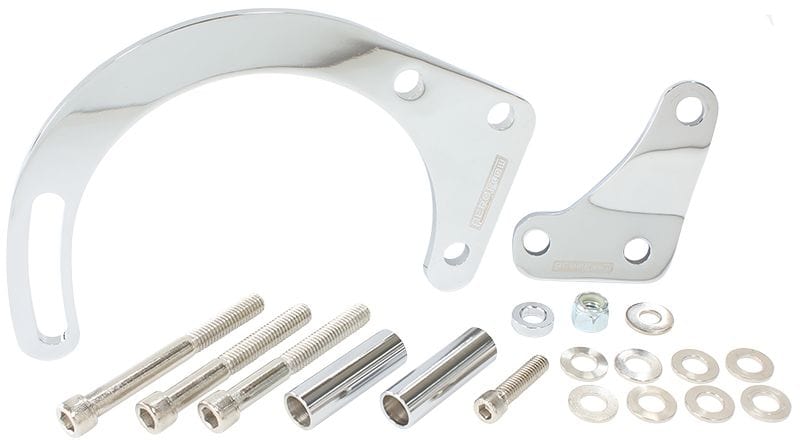 Aeroflow Performance Chrome Finish. Suit Small Block Chevy with Short Water Pump Aeroflow Low Mount Alternator Bracket AF64-4015 SR