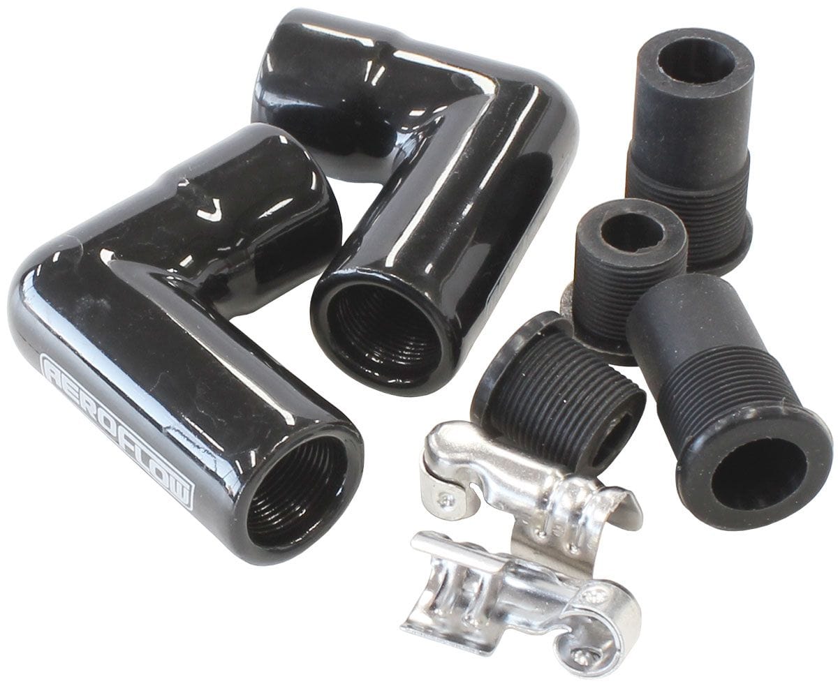 Aeroflow Performance Contains 2 x Boots & 2 x Terminals Aeroflow Xpro Ceramic 90° Boot & Terminal Kit, 2 Pack AF4038-3311C-2 SR