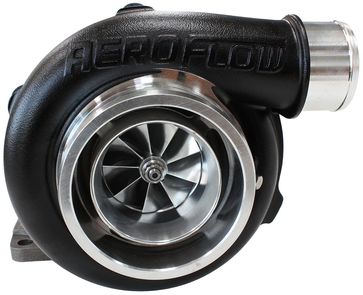 Aeroflow Performance External Wastegate, T3 Inlet Flange, V-Band Exhaust Flange Aeroflow BOOSTED 5862 .63 Turbocharger 750HP, Hi Temp Black Finish AF8005-3010BLK SR