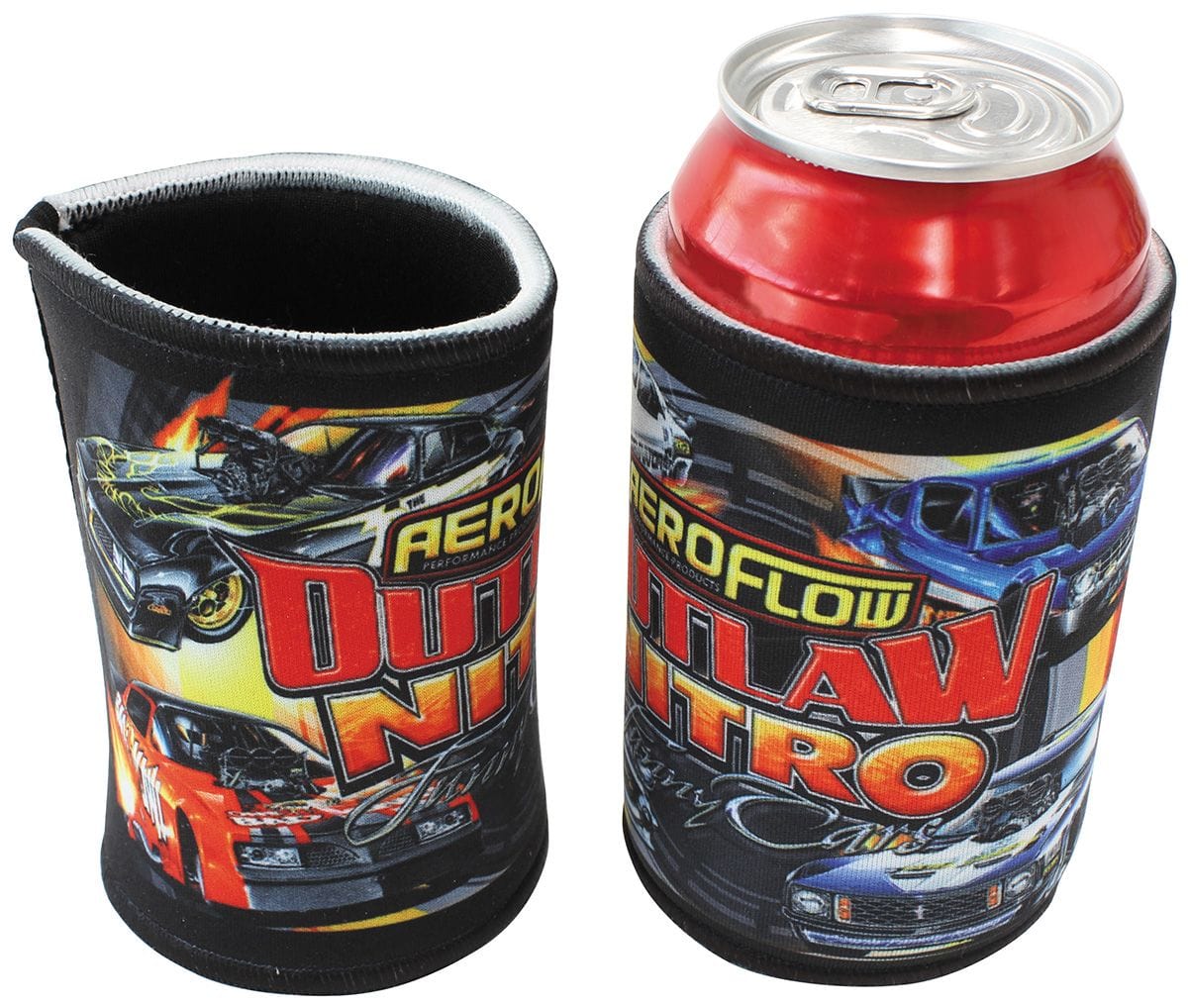 Aeroflow Performance Featuring One Bad Kiwi, Red Devil, Lets Boogie and The Bandit Funny C Aeroflow Aeroflow Outlaw Nitro Funny Cars Stubby Cooler AF99-3011 SR