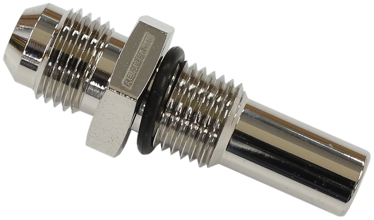 Aeroflow Performance Fits GM 4L80E Aeroflow Transmission Adapter Long Tail 1/4"-18 NPSM to -6AN AF385-06L SR