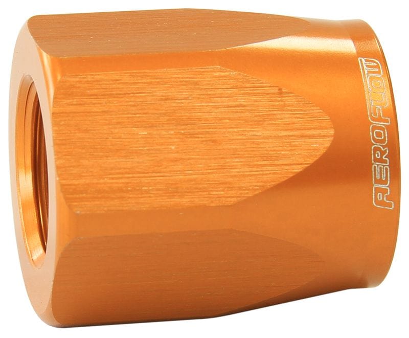 Aeroflow Performance Gold Finish. Suits 100 & 450 Series Hose Ends Aeroflow Taper Style Hose End Socket -8AN AF298-08DG SR