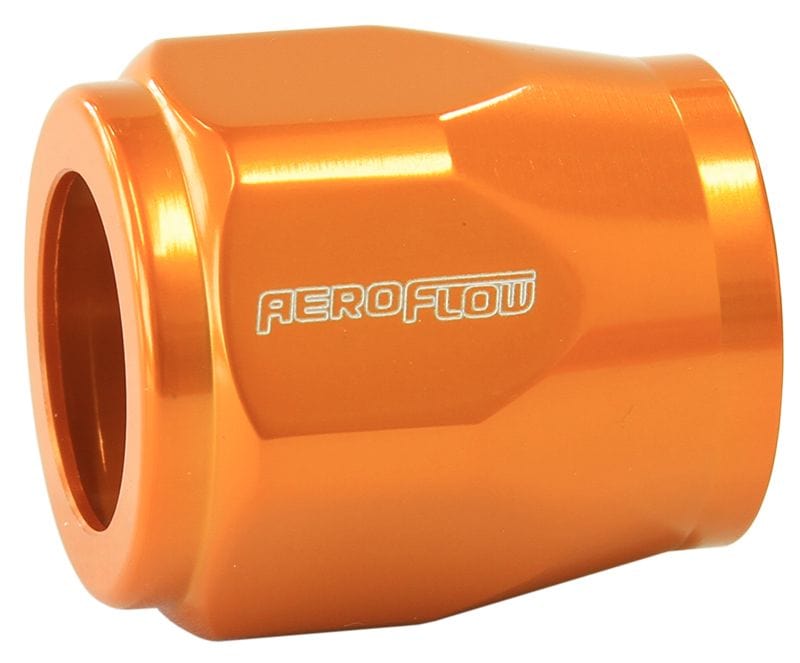 Aeroflow Performance Gold Finish. Suits -8AN Hose Aeroflow Hex Hose Finisher 11/16" (18mm) I.D AF150-08G SR