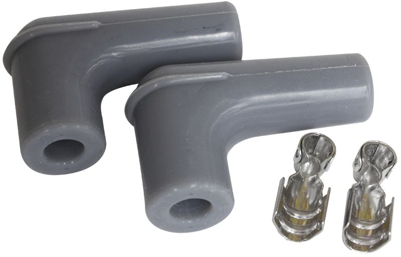 Aeroflow Performance Grey, 2 pack Aeroflow Xpro Silicone 90° Spark Plug Boots & Terminals AF4530-3311 SR