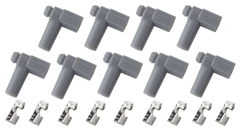 Aeroflow Performance Grey, set of 9 Aeroflow Xpro Silicone 90° HEI Boots & 90° Terminals AF4530-8849 SR
