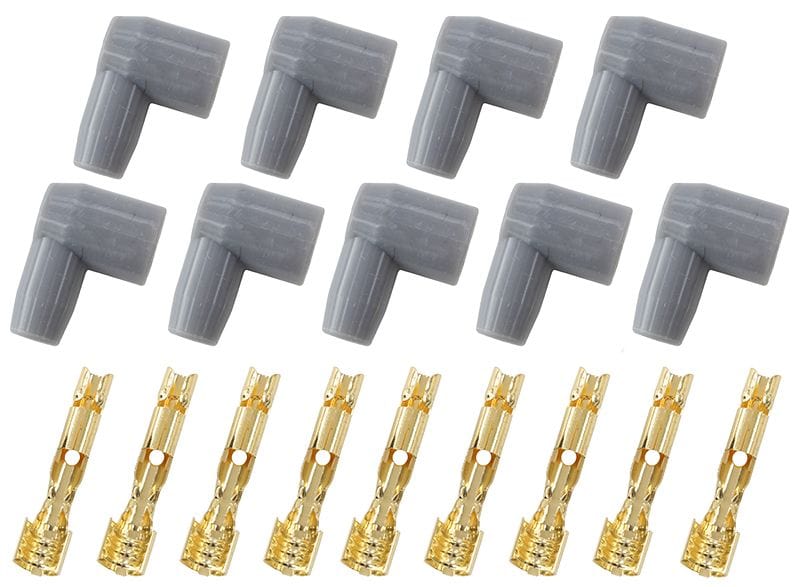 Aeroflow Performance Grey, set of 9 Aeroflow Xpro Silicone 90° Socket Style Distributor/Coil Boots & Terminals AF4530-8851 SR