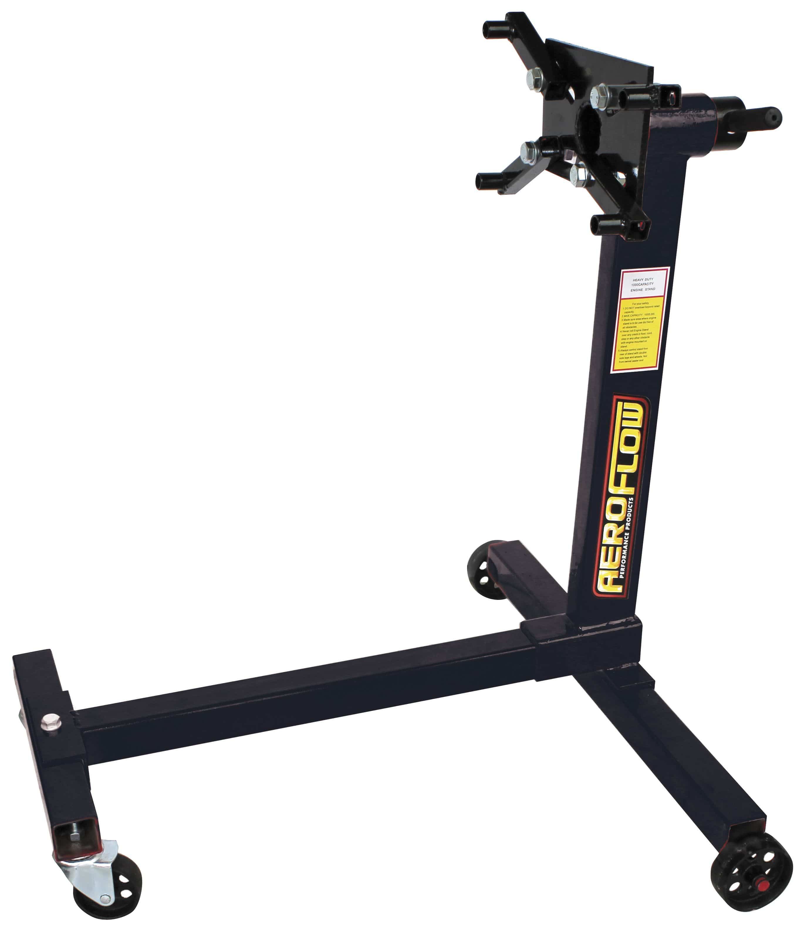 Aeroflow Performance H-Frame, 1000lb (453kg) max. load, 4 wheels, Black Powder Coated Fini Aeroflow Engine Stand AF98-2030 SR
