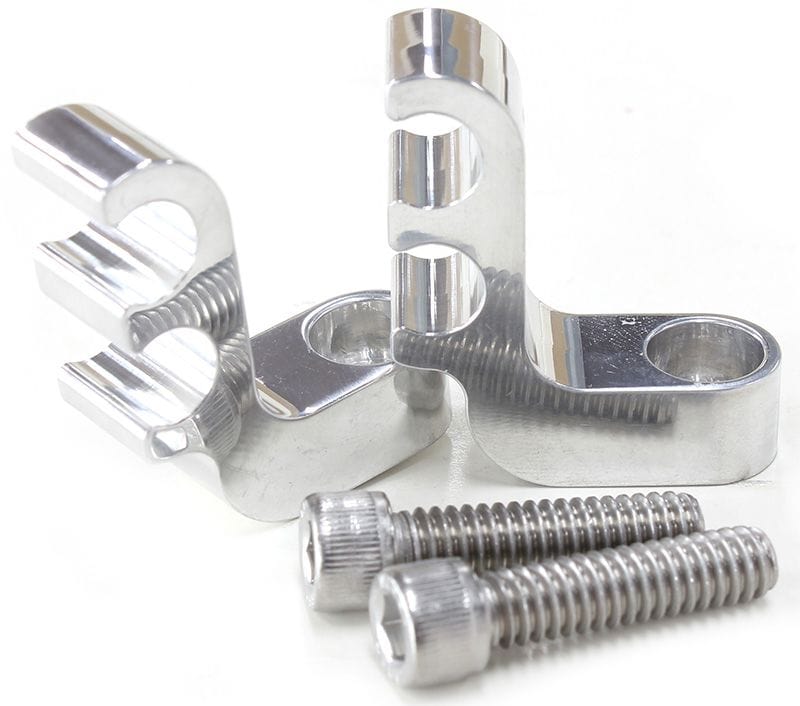 Aeroflow Performance Holds x2 Leads, Mounts to Valve Covers 1/4" Bolt Aeroflow Ignition Lead Separator - Polished (Pair) AF64-9702 SR