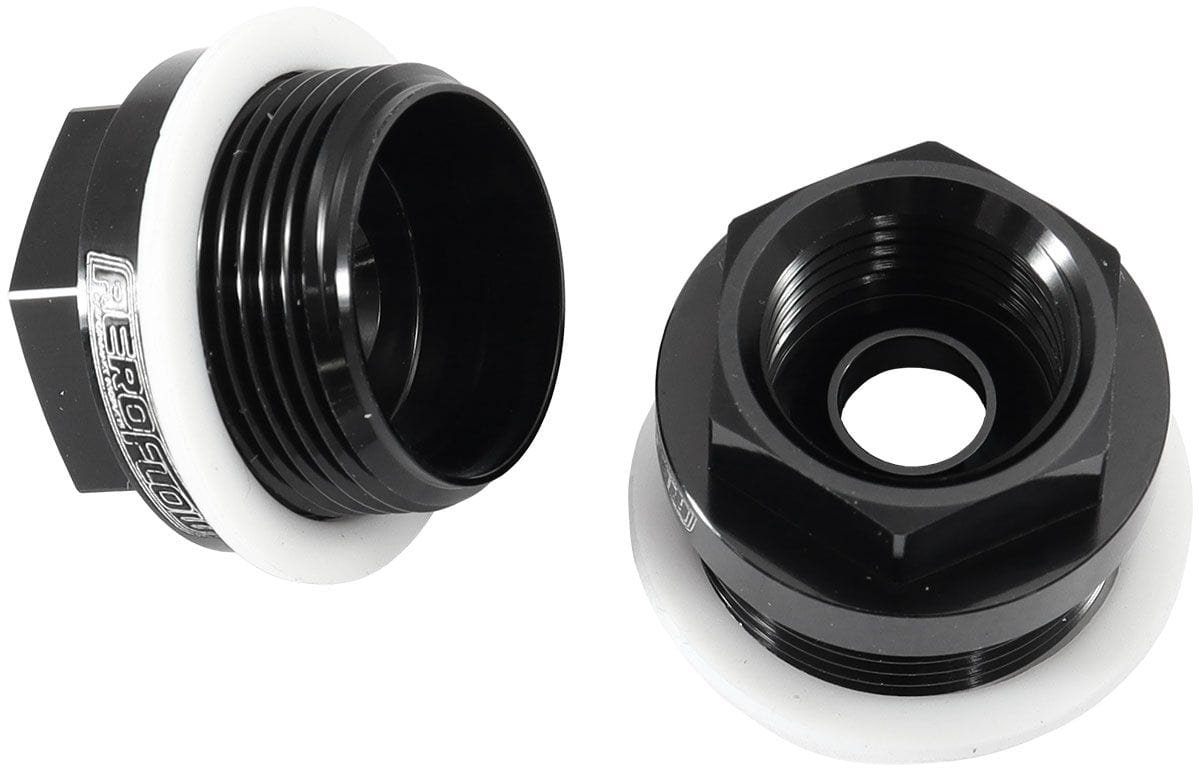 Aeroflow Performance Holley Carburettor Adapter - Male 7/8-20" to Female 5/8-18" Aeroflow Holley Carburettor Adapter - Male 7/8-20" to Female 5/8-18" AF700-03BLK SR
