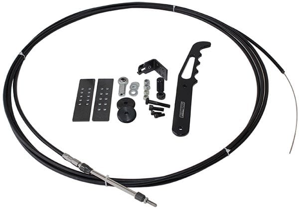 Aeroflow Performance Includes Black Handle & Black Accessories Aeroflow Parachute Release Cable Kit AF80-1000BLK SR