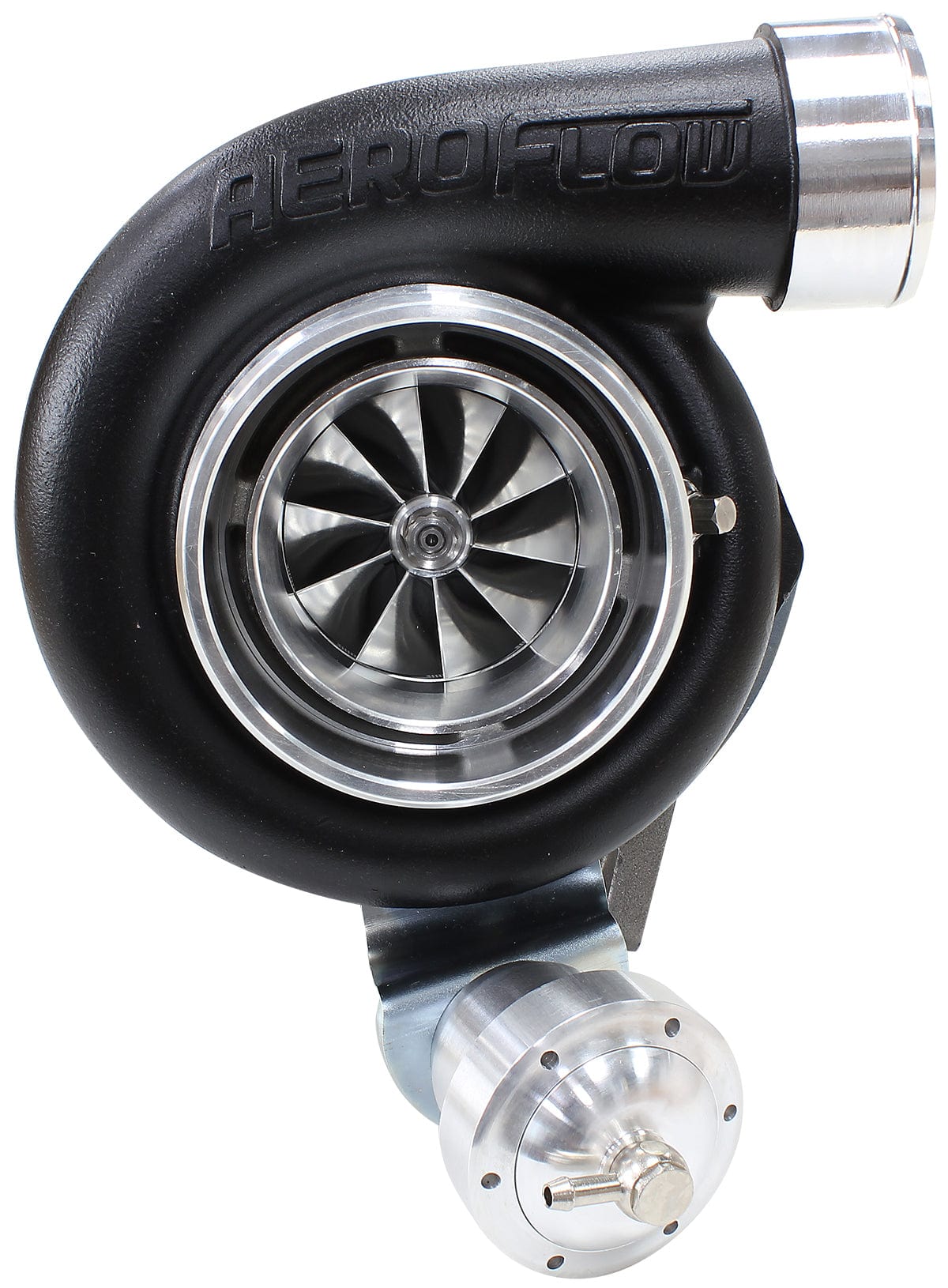 Aeroflow Performance Internal Wastegate, T3 Inlet Flange, FG XR6 5-Bolt Exhaust Flange Aeroflow BOOSTED 6662 XR6 1.06 Turbocharger 825HP, Hi Temp Black Finish AF8005-3024BLK SR