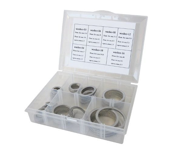 Aeroflow Performance Kit Contains 10 of Each Size Aeroflow Aluminium Washer Kit suit -3AN to -20AN AF177-KIT SR