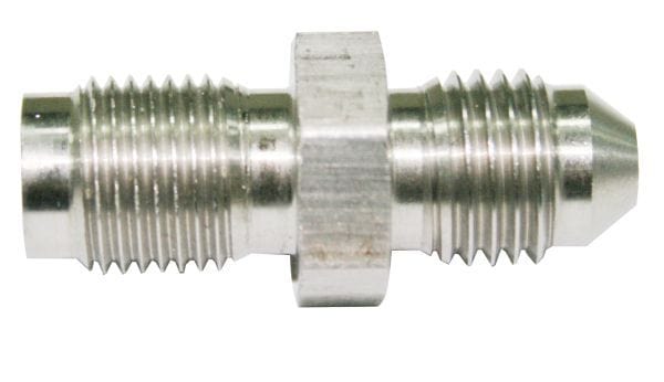 Aeroflow Performance M10 x 1.25mm Aeroflow Stainless Steel Dual Seat Adapter -3AN AF345-03 SR