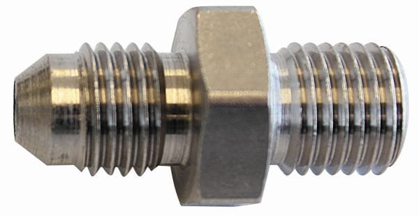 Aeroflow Performance M10 x 1.25mm Aeroflow Stainless Steel Washer Seal Adapter -4AN AF352-04 SR