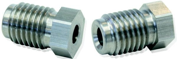 Aeroflow Performance M12 -1.25mm to 3/16" Hard Line Aeroflow Stainless Steel Inverted Flare Tube Nuts (Pair) AF376 SR