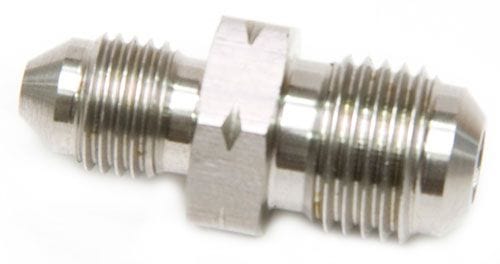 Aeroflow Performance Male -3AN to Male M12 x 1.25mm Aeroflow Stainless Steel Male Flare Union Fitting AN to Metric AF338-03 SR