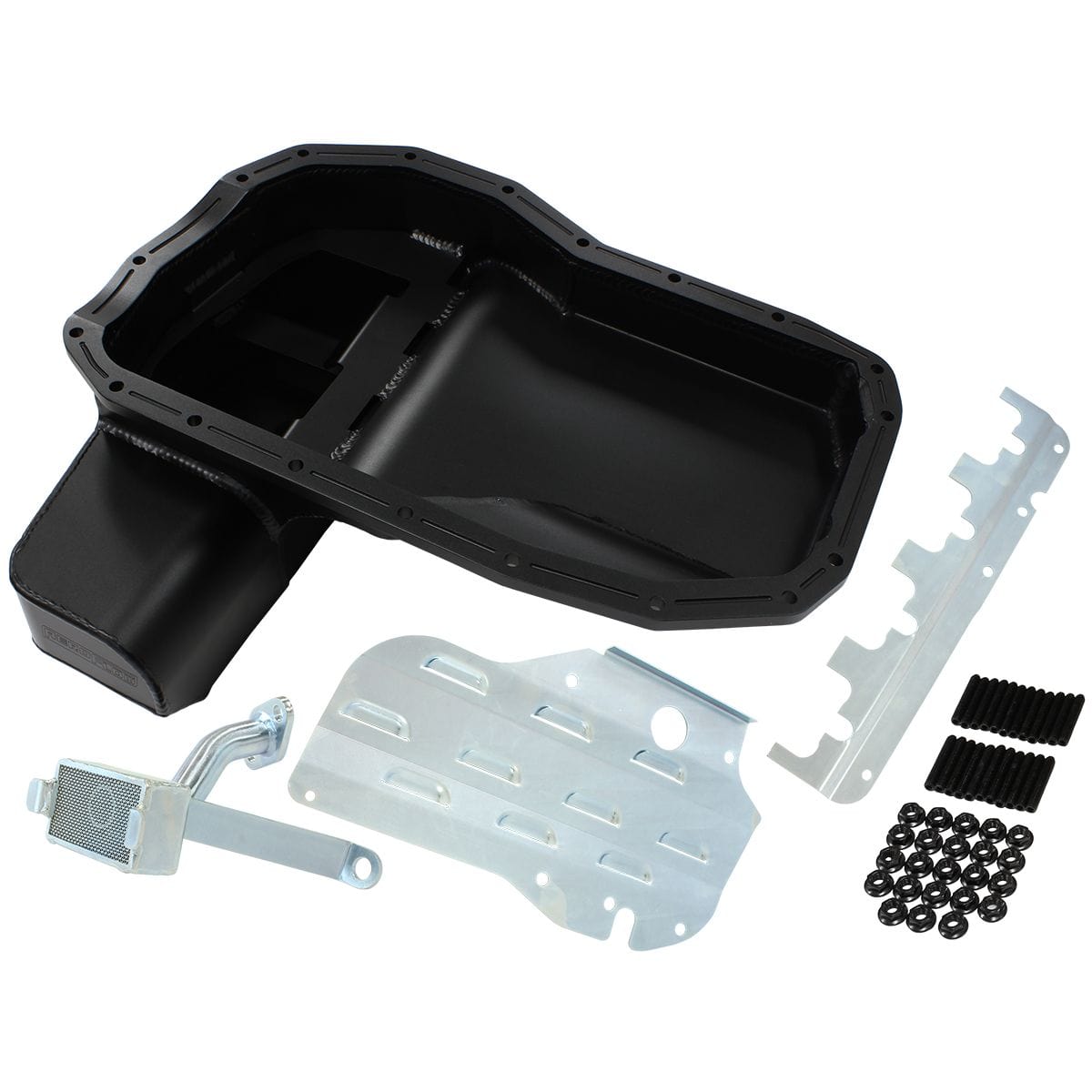 Aeroflow Fabricated Race Oil Pan - Suit Mitsubishi EVO 4-9, 6.1L With Crank Scraper, Baffle & Pick-Up
