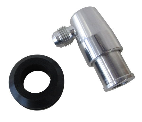 Aeroflow Performance Polished Finish. Aeroflow Billet PCV Valve with -6AN AF64-2107 SR