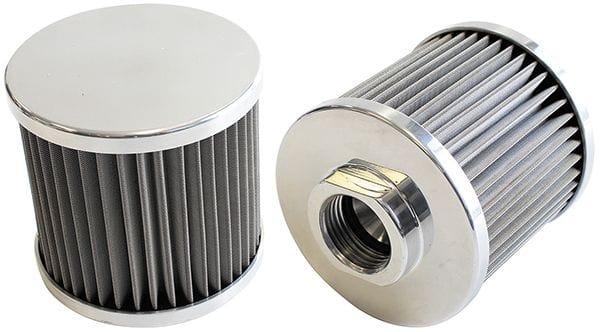 Aeroflow Performance Polished Finish. Aeroflow Stainless Steel Billet Breather with -10AN Female Thread AF77-2000 SR