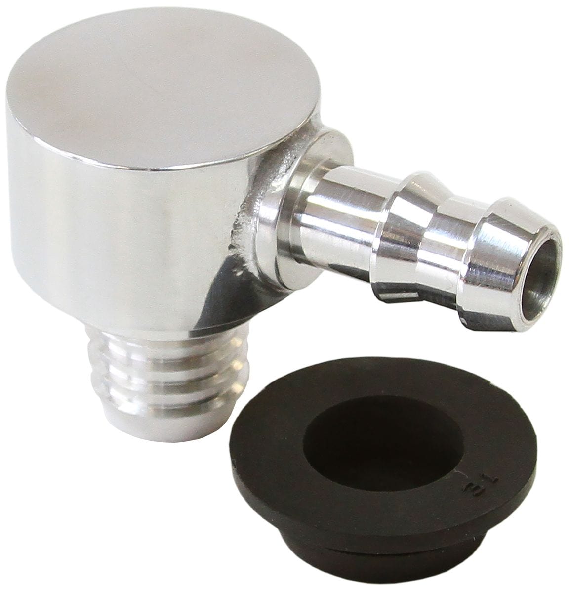 Aeroflow Performance Polished Finish. Aeroflow Universal Billet Brake Booster Valve with 3/8" Barb AF350-01 SR