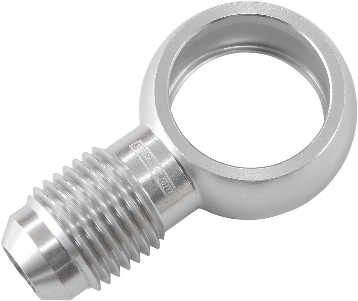 Aeroflow Performance Silver Finish Aeroflow 18mm to -6AN Alloy Banjo Fitting AF728-06S SR