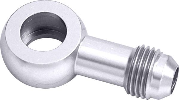 Aeroflow Performance Silver Finish Aeroflow Alloy AN Banjo Fitting 14mm to -4AN AF720-04S SR