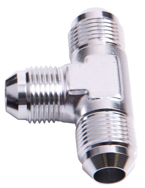 Aeroflow Performance Silver Finish Aeroflow Flare AN Tee -10AN AF824-10S SR