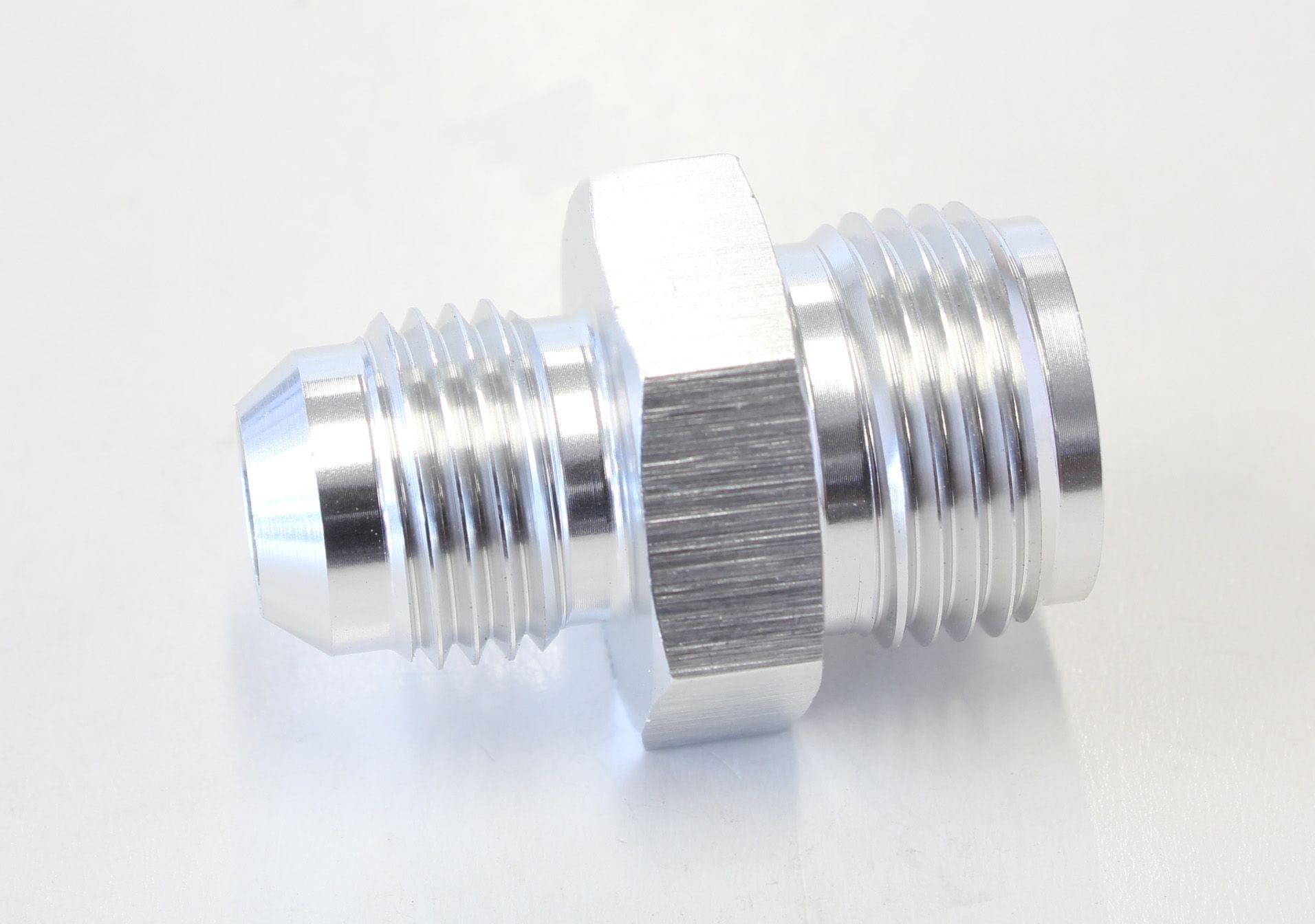 Aeroflow Performance Silver Finish Aeroflow Inverted Seat Adapter 11/16"-18 to -6AN AF705-06S SR