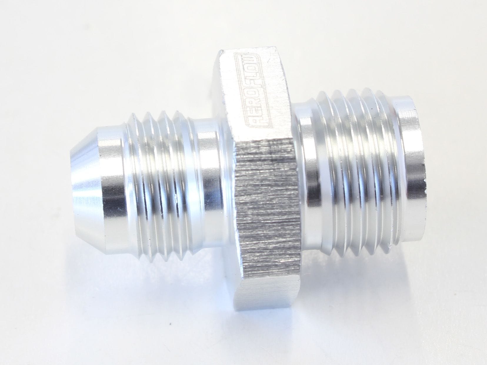 Aeroflow Performance Silver Finish Aeroflow Inverted Seat Adapter 5/8"-18 to -6AN AF704-06S SR