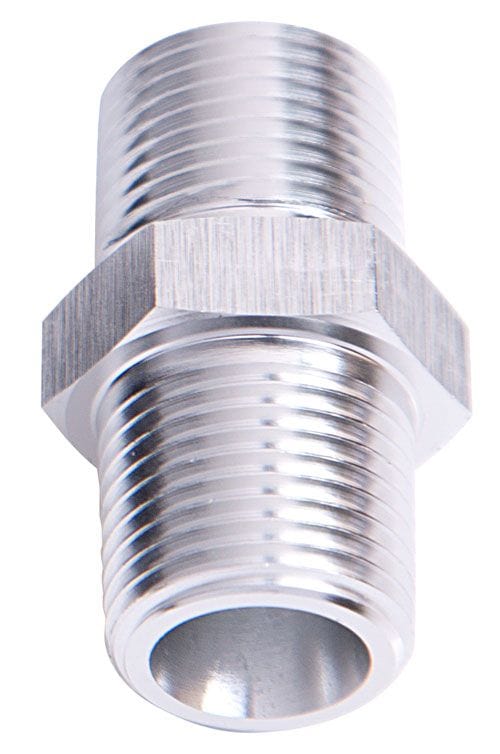 Aeroflow Performance Silver Finish Aeroflow NPT Male Coupler 1/2" AF911-08S SR