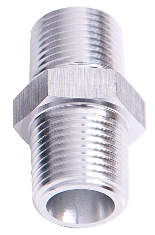 Aeroflow Performance Silver Finish Aeroflow NPT Male Coupler 1/4" AF911-04S SR