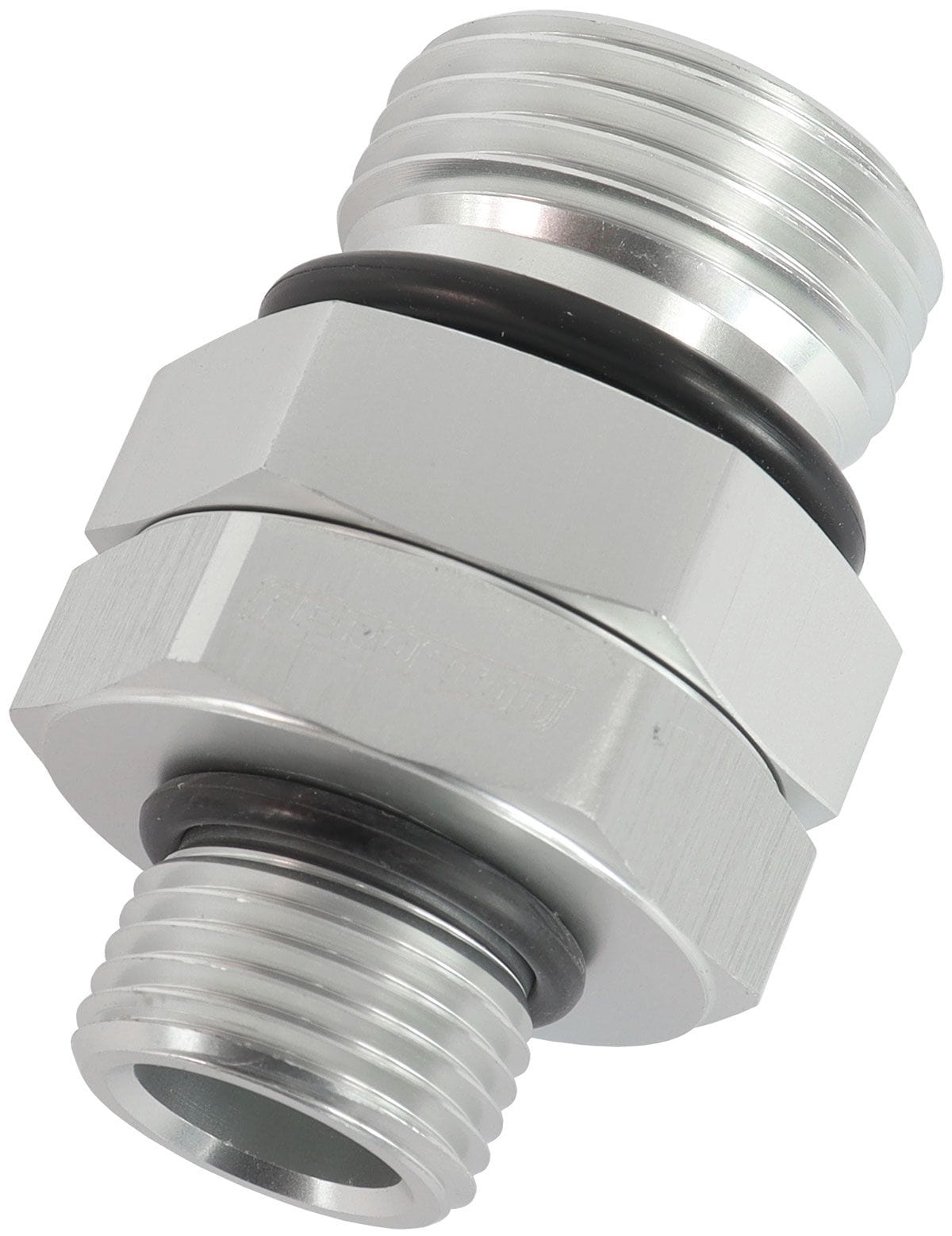 Aeroflow Performance Silver Finish Aeroflow ORB Male to Male Swivel -10 ORB to 3/8" NPT AF929-10-06S SR