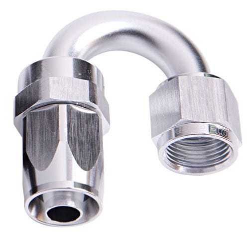 Aeroflow Performance Silver Finish. Suit 100 & 450 Series Hose Aeroflow 100 Series Taper 180° Swivel Hose End -16AN AF106-16S SR