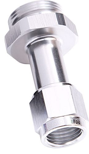 Aeroflow Performance Silver Finish. Suit Holley Aeroflow Carburettor Adapter - Female -8AN AF160-08-1S SR