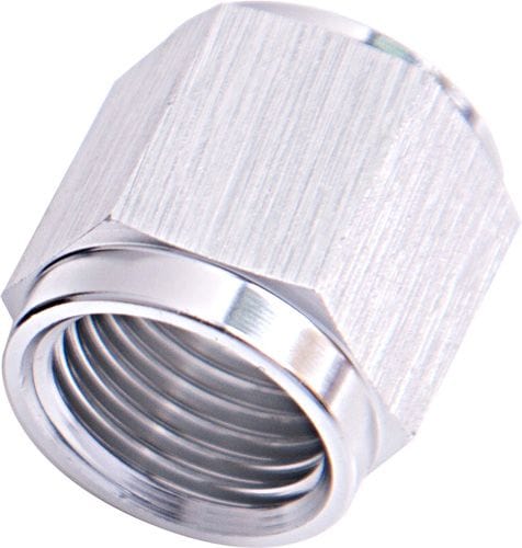 Aeroflow Performance Silver Finish. Suits Aeroflow, Moroso & Russell Tubing Aeroflow -6AN to 3/8" Aluminium Tube Nut - Silver Finish AF818-06S SR