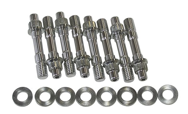 Aeroflow Performance Silver Studs & Nuts AF37-0602 - BLOWER STUD KIT SILVER STUDS SR